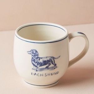 Anthropologie Dachshund Mug
